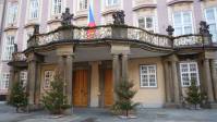 julepynt på Praha-borgen
