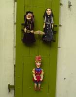 marionetter selges på mange steder i Gamlebyen og på Lillesiden